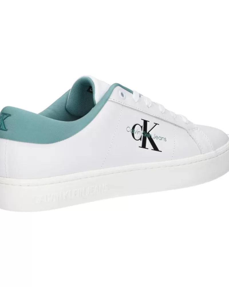Man CALVIN KLEIN Man Zapatillas Deporte Ym0Ym00864 Classic Cupsole 01T Bright White- Oil Blue