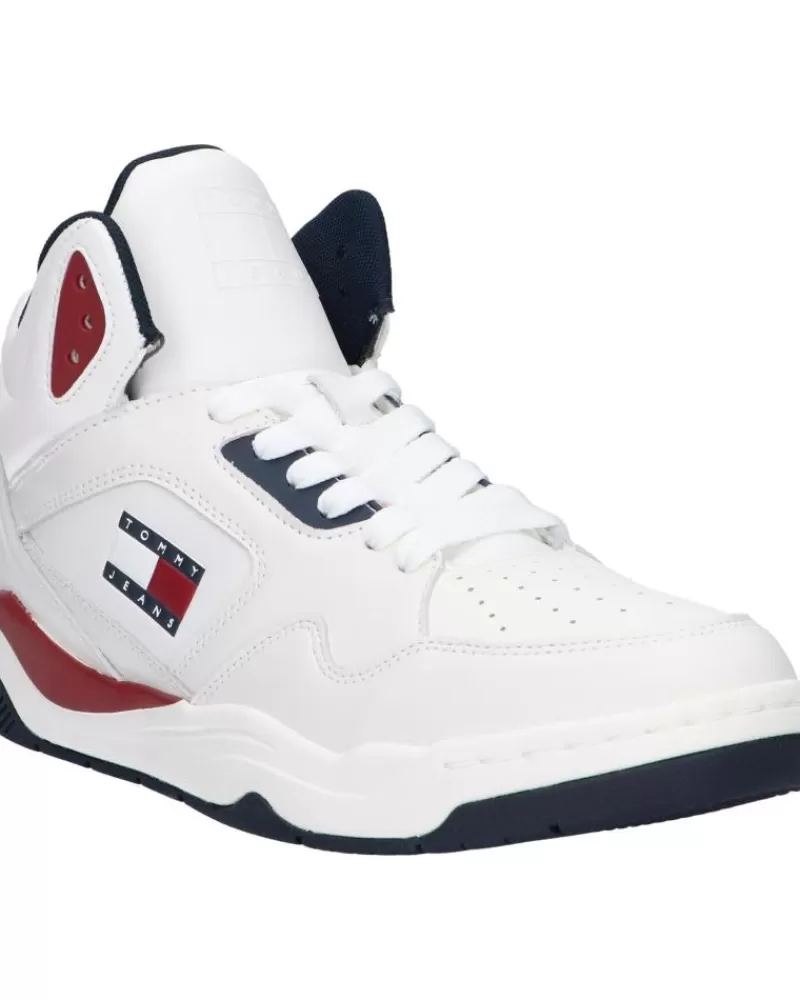 Man TOMMY HILFIGER Man Zapatillas Deporte Em0Em01318 Basket Mid Top 0G1 Rwb
