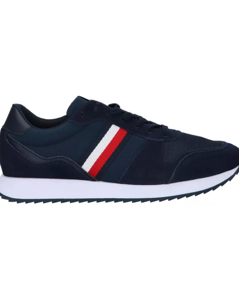 Man TOMMY HILFIGER Man Zapatillas Deporte Fm0Fm04886 Runner Evo Mix Ess Dw5 Desert Sky