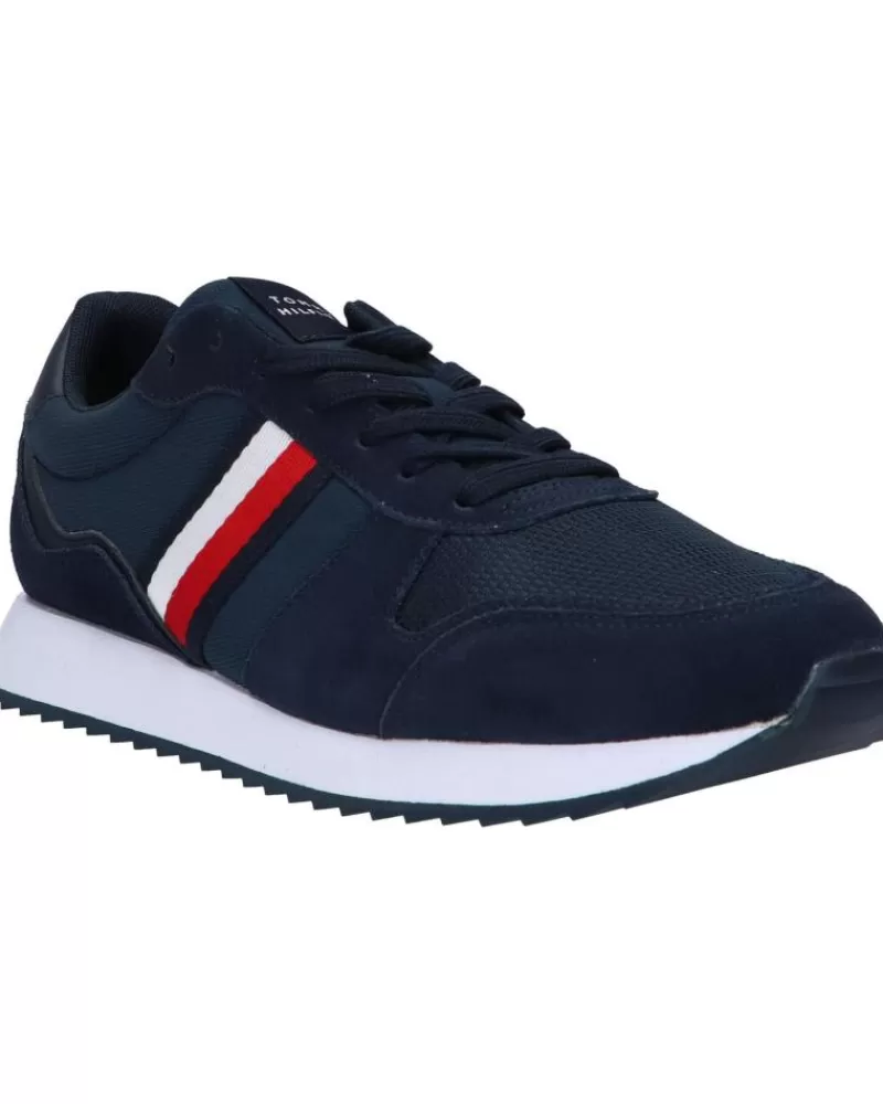Man TOMMY HILFIGER Man Zapatillas Deporte Fm0Fm04886 Runner Evo Mix Ess Dw5 Desert Sky