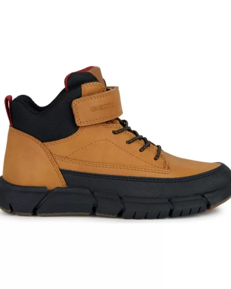 Boy GEOX Boots-Woman And Boy Boots Botas Y Botines Dk Yellow