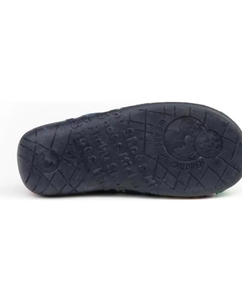 Boy ANGELITOS House Slipers-Woman And Boy House Slipers Pantufla Futbol 135 Marino