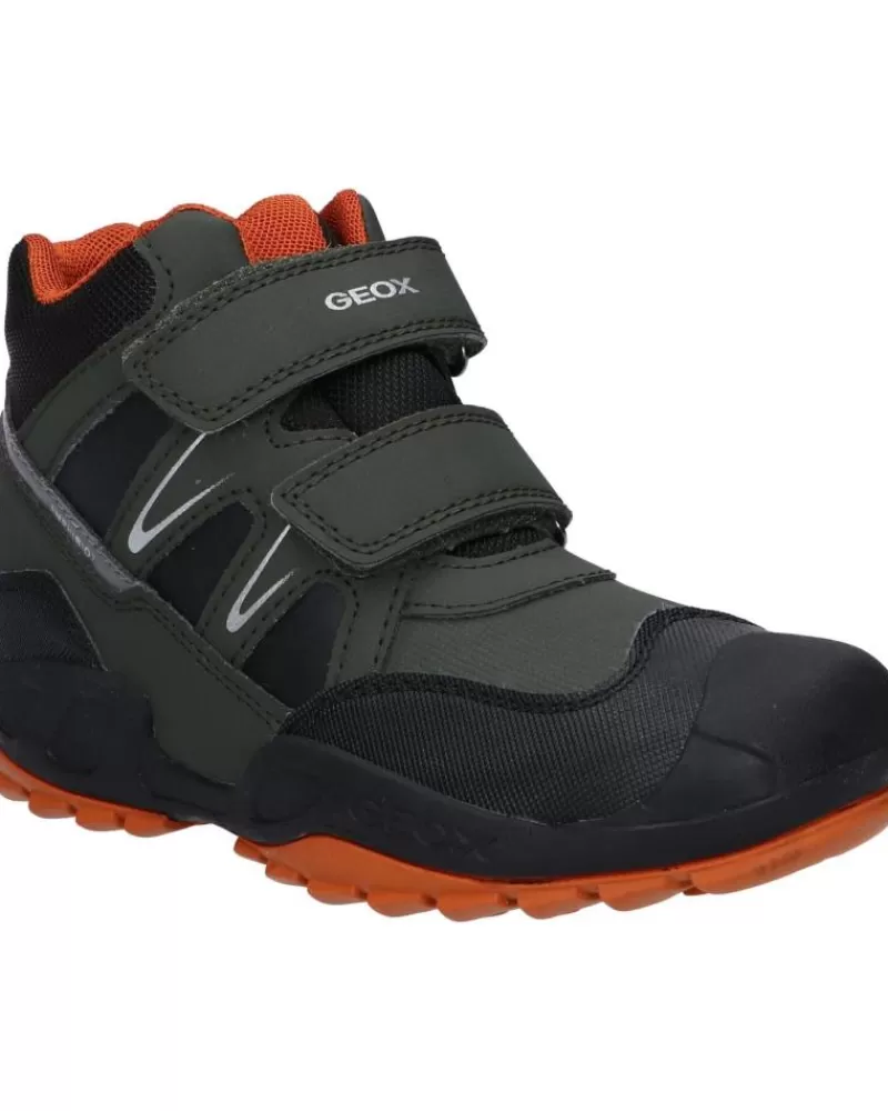 Boy GEOX Sports Shoes-Woman And Boy Mid Boots J261Wa 0Cefu J New Savage Boy B A Ca37L Military-Dk Orange