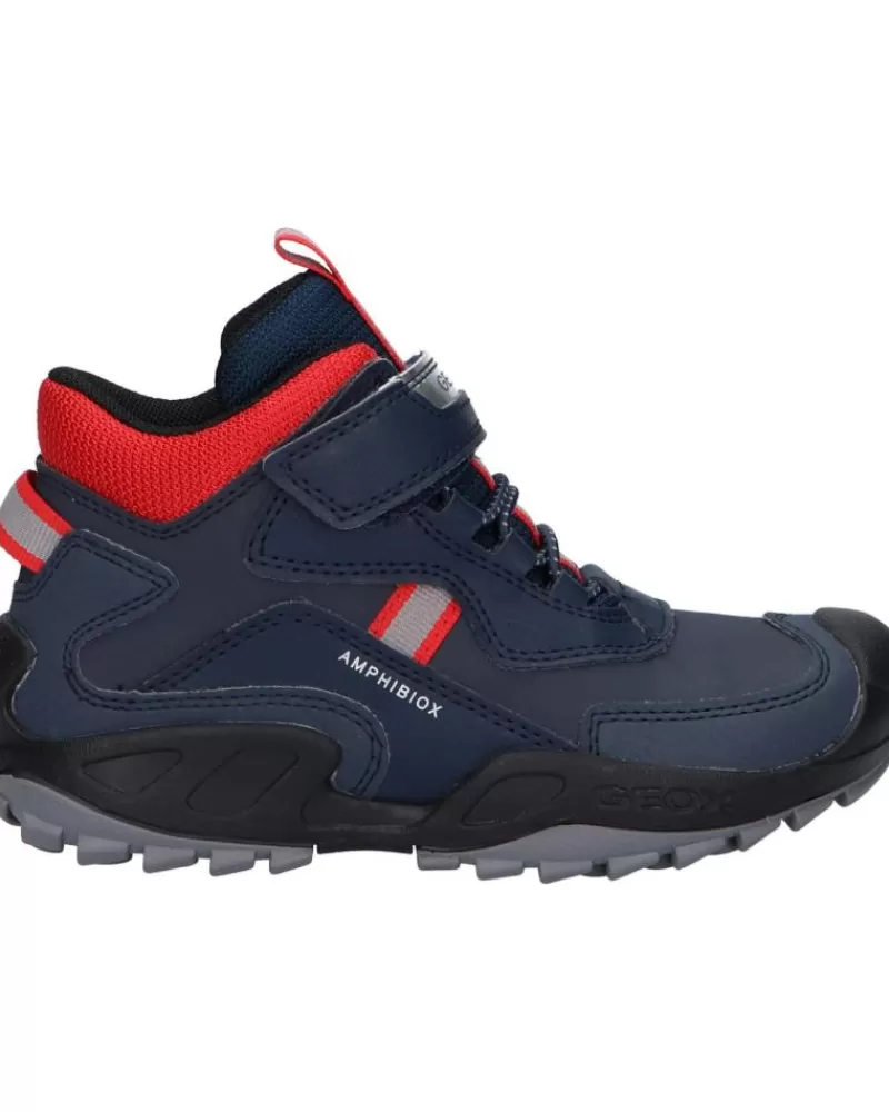 Woman GEOX Woman And Boy Mid Boots J261Wb 0Cebu J New Savage C0735 Navy-Red