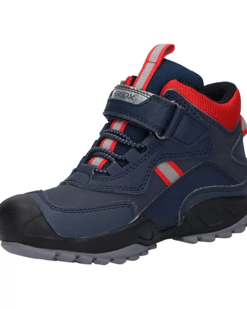 Woman GEOX Woman And Boy Mid Boots J261Wb 0Cebu J New Savage C0735 Navy-Red