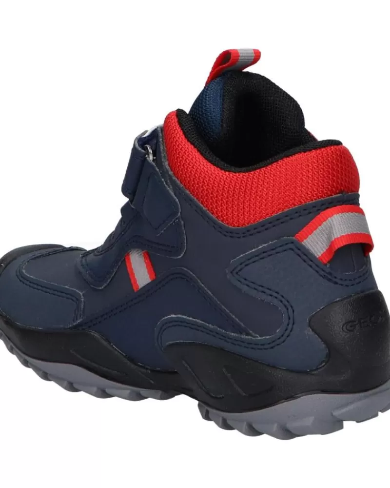 Woman GEOX Woman And Boy Mid Boots J261Wb 0Cebu J New Savage C0735 Navy-Red