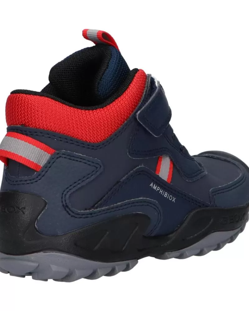 Woman GEOX Woman And Boy Mid Boots J261Wb 0Cebu J New Savage C0735 Navy-Red