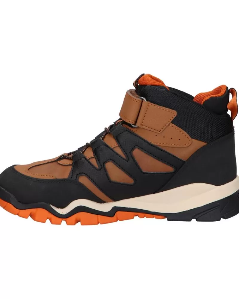 Boy GEOX Sports Shoes-Woman And Boy Mid Boots J26Hbc 0Mefu J Montrack Boy B Abx C0275 Lt Brown-Black