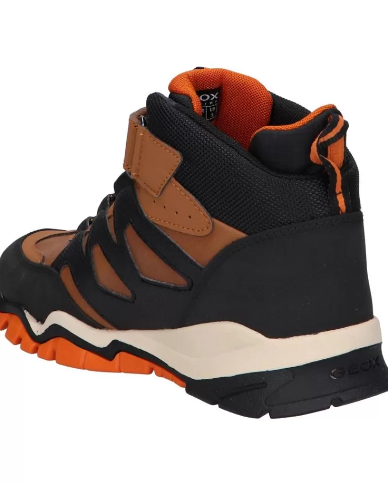 Boy GEOX Sports Shoes-Woman And Boy Mid Boots J26Hbc 0Mefu J Montrack Boy B Abx C0275 Lt Brown-Black