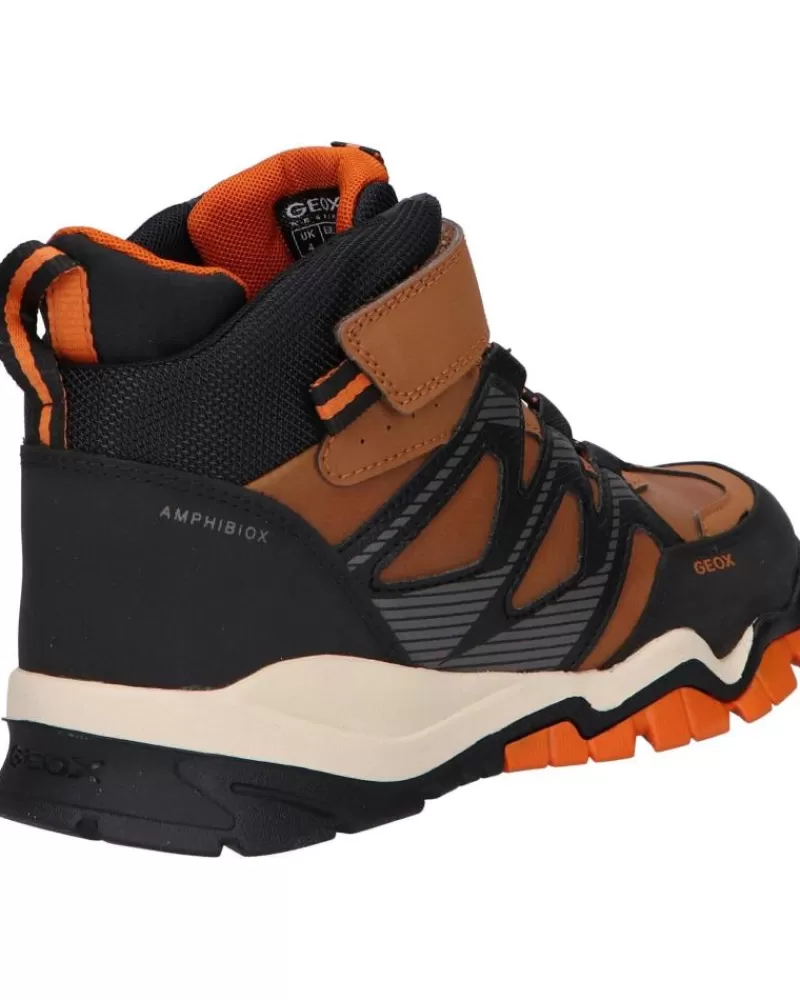 Boy GEOX Sports Shoes-Woman And Boy Mid Boots J26Hbc 0Mefu J Montrack Boy B Abx C0275 Lt Brown-Black