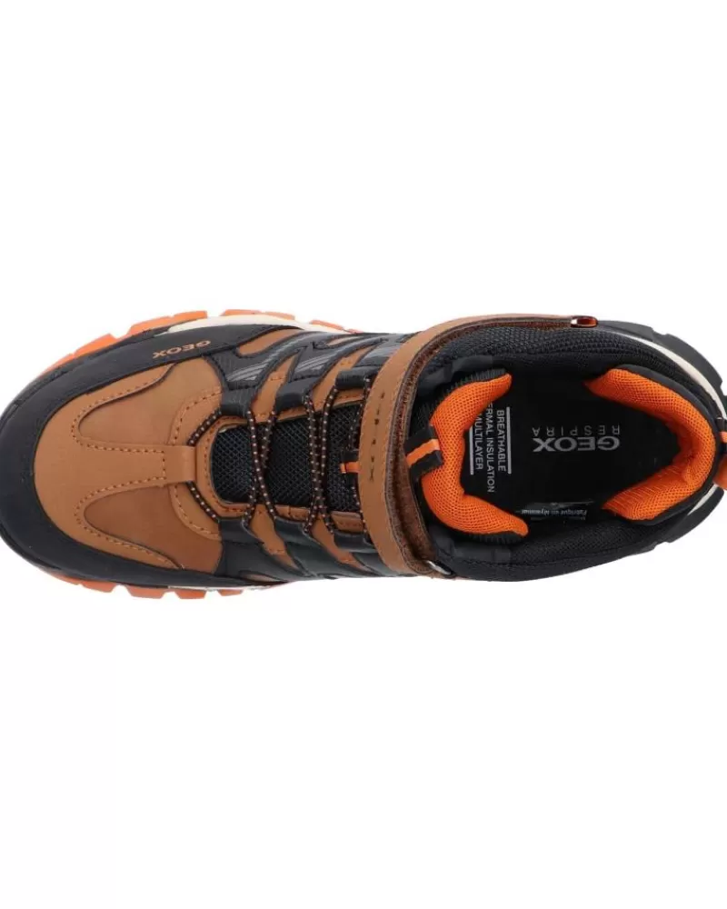Boy GEOX Sports Shoes-Woman And Boy Mid Boots J26Hbc 0Mefu J Montrack Boy B Abx C0275 Lt Brown-Black