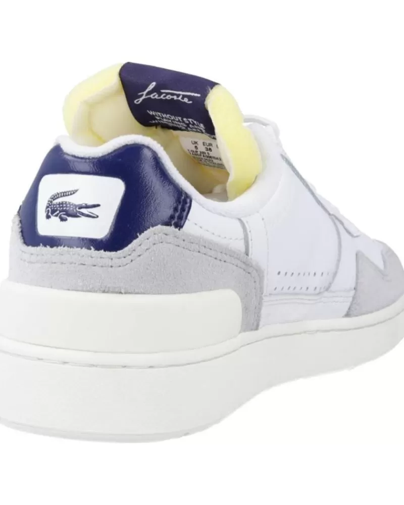 Boy LACOSTE Sports Shoes-Woman And Boy Trainers T-Clip 223 5 Sfa Blanco