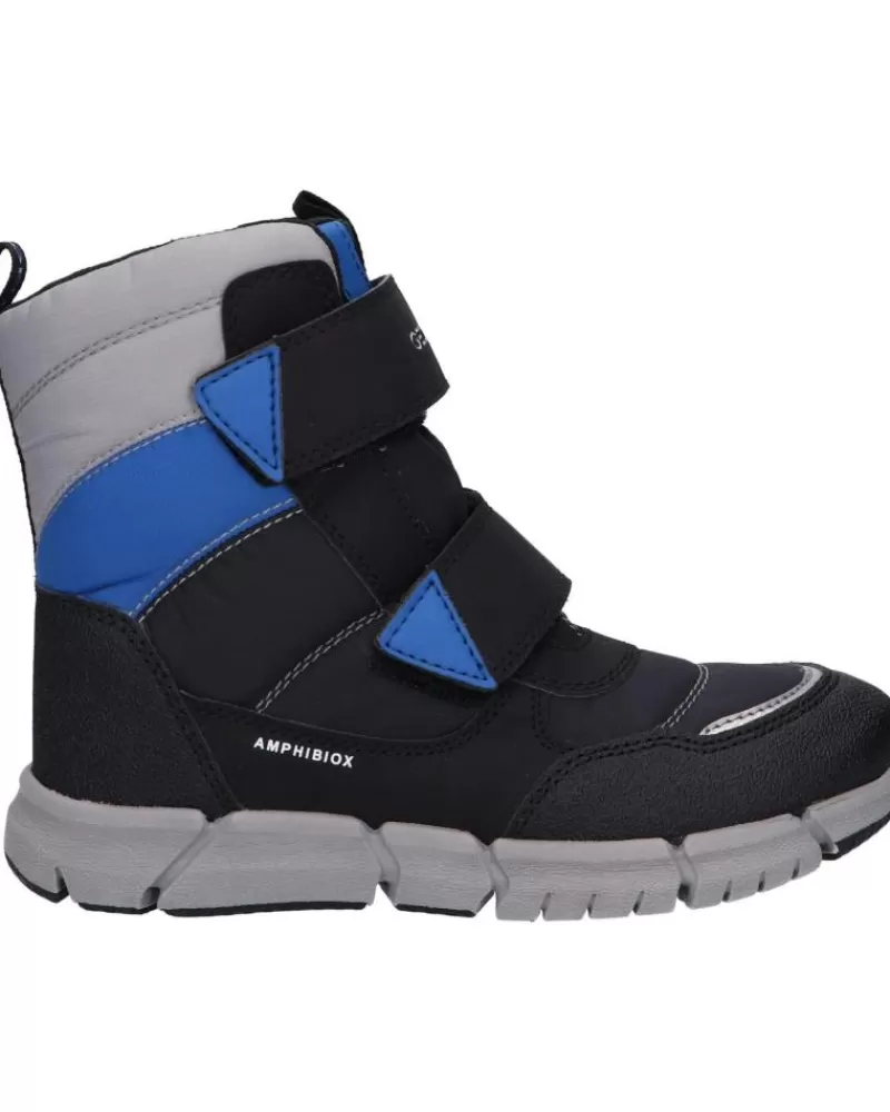 Woman GEOX Woman And Girl And Boy Boots J169Xc 0Fu50 J Flexyper Boy B Abx C0455 Black-Royal