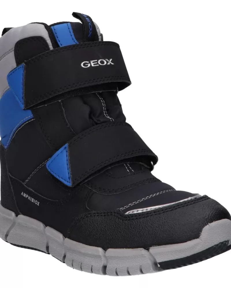 Woman GEOX Woman And Girl And Boy Boots J169Xc 0Fu50 J Flexyper Boy B Abx C0455 Black-Royal