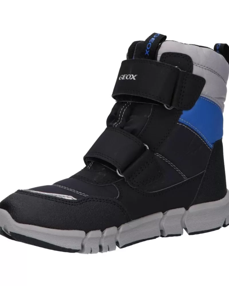 Woman GEOX Woman And Girl And Boy Boots J169Xc 0Fu50 J Flexyper Boy B Abx C0455 Black-Royal