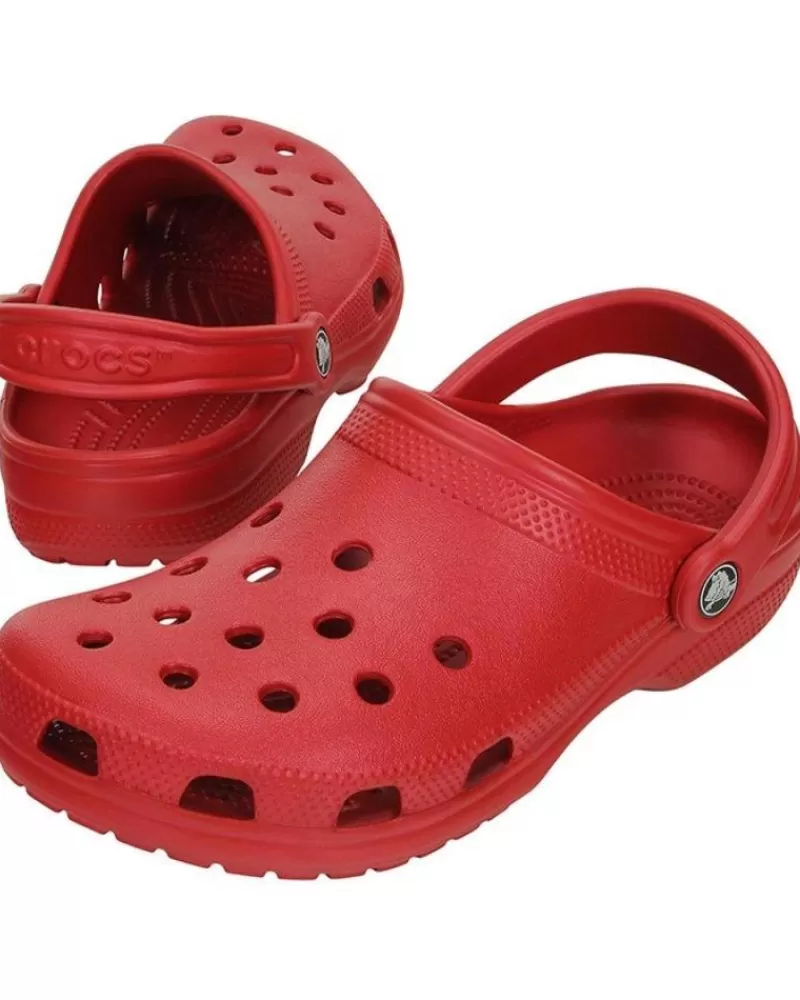 Woman CROCS Woman And Girl And Boy Clogs Classic 10001 Pepper Rojo