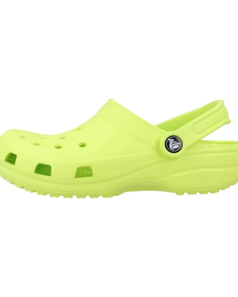 Boy CROCS Clogs-Woman And Girl And Boy Flip Flops Classic U Verde