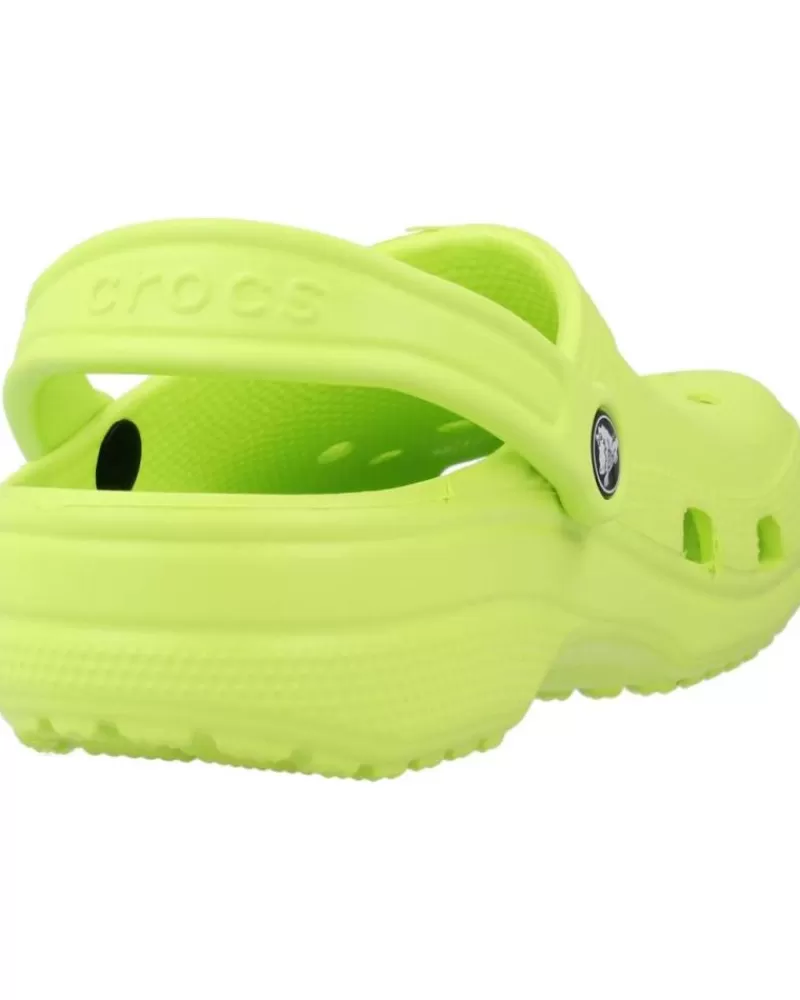 Boy CROCS Clogs-Woman And Girl And Boy Flip Flops Classic U Verde
