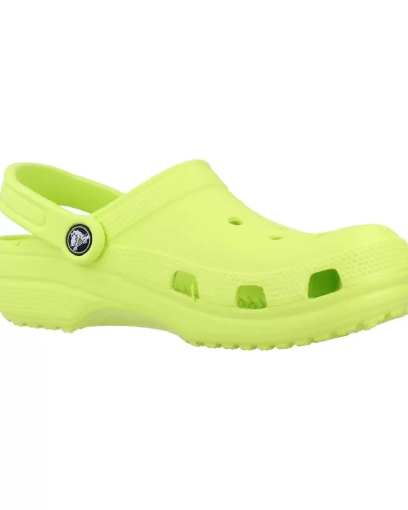 Boy CROCS Clogs-Woman And Girl And Boy Flip Flops Classic U Verde