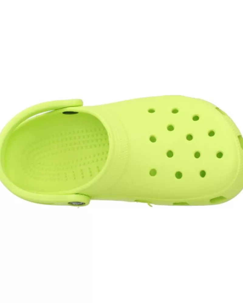Boy CROCS Clogs-Woman And Girl And Boy Flip Flops Classic U Verde