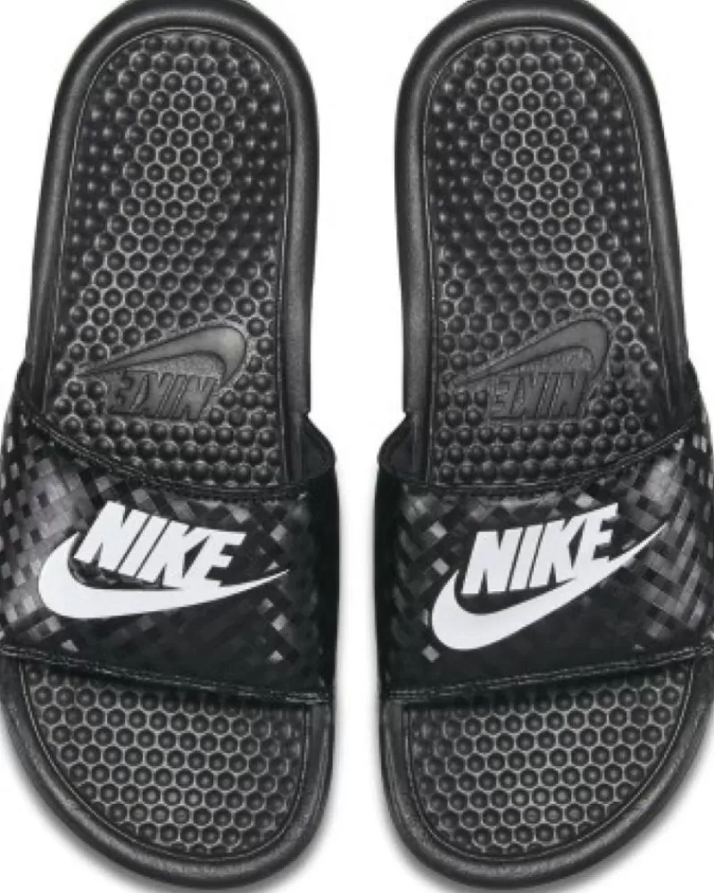 Boy NIKE Sandals-Woman And Girl And Boy Sandals -Benassi 343881 Negro