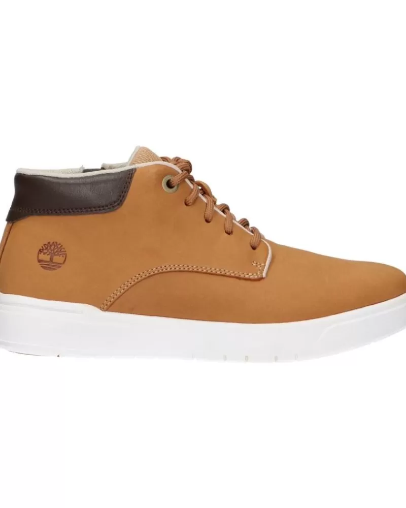 Boy TIMBERLAND Boots-Woman And Girl And Boy A2Ct2 Seneca Bay Leather Chukka 2311 Wheat