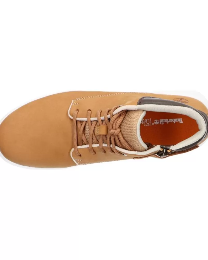 Boy TIMBERLAND Boots-Woman And Girl And Boy A2Ct2 Seneca Bay Leather Chukka 2311 Wheat