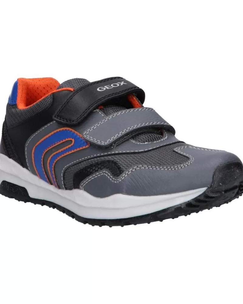Woman GEOX Woman And Girl And Boy Trainers J0415A 0Buce J Pavel C0071 Dk Grey-Royal