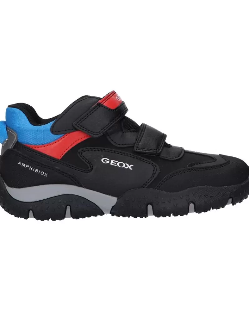 Woman GEOX Woman And Girl And Boy Trainers J2642A 050Bu Jr Baltic Boy B Abx C9221 Black-Sky