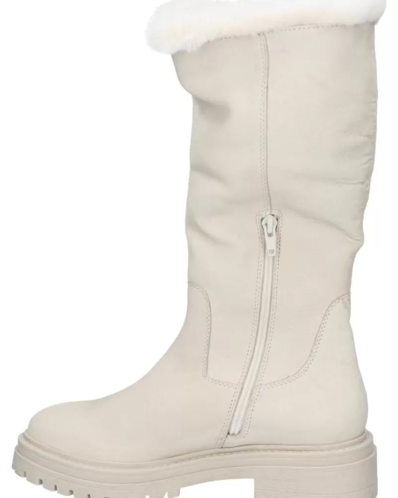 Girl GEOX Mid Boots-Woman And Girl Boots D04Hrm 09Abh D Iridea C1122 Papyrus