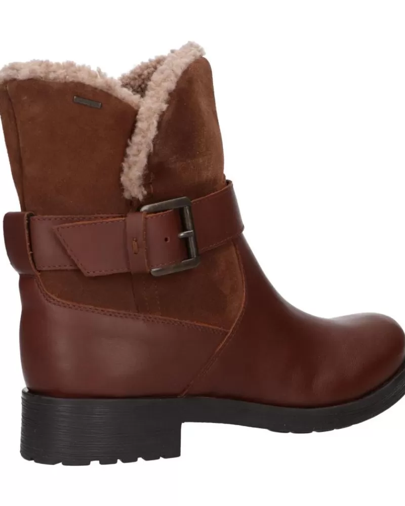Girl GEOX Mid Boots-Woman And Girl Boots D26C5A 04322 D Rawelle B Abx C0013 Brown