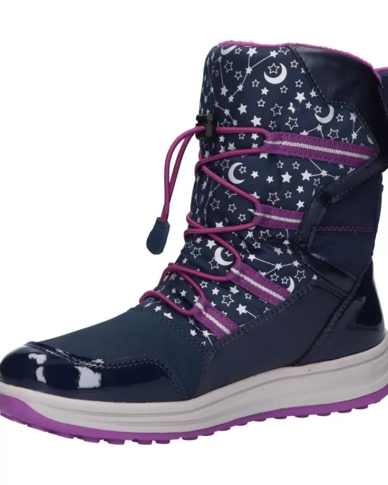 Girl GEOX Boots-Woman And Girl Boots J042Ua 050Fu J Roby Girl B Wpf Cf48B Navy-Cyclamen