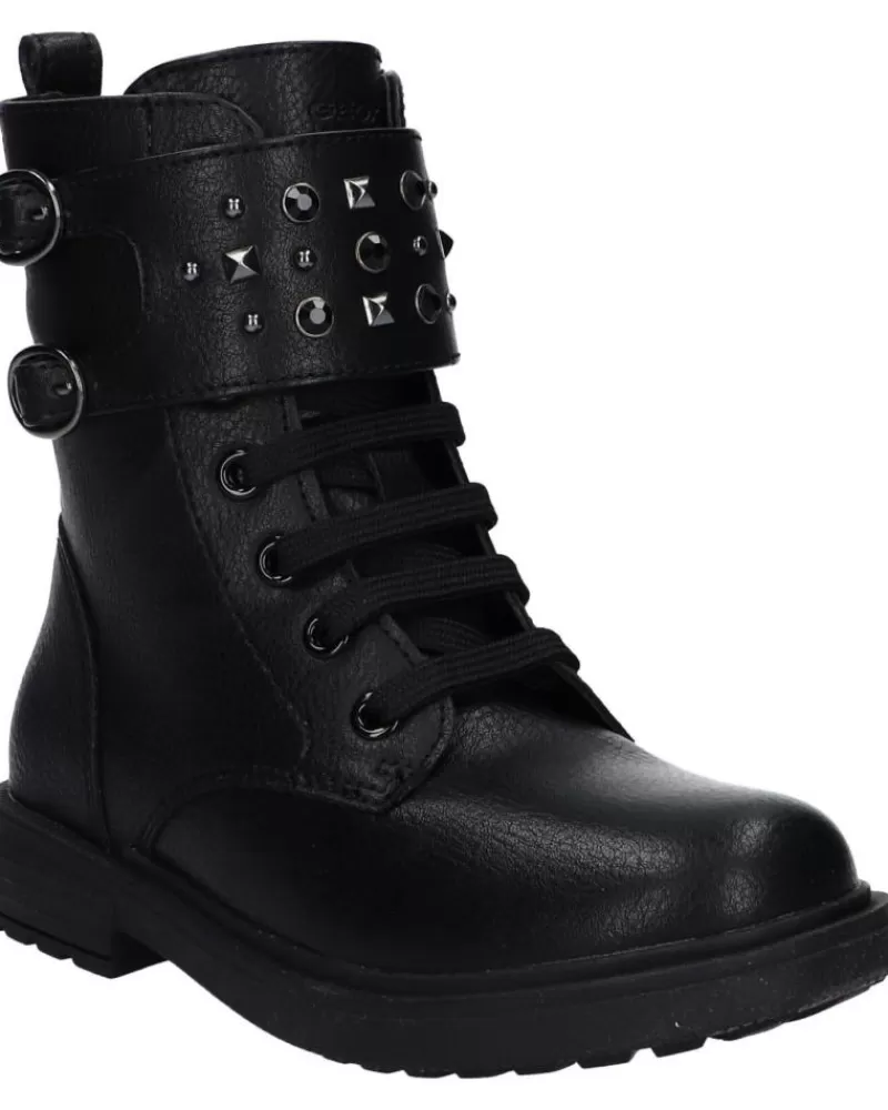 Woman GEOX Woman And Girl Boots J169Qd 000Bu J Eclair Girl C9997 Black