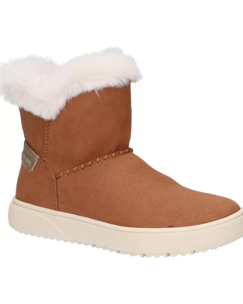 Girl GEOX Boots-Woman And Girl Boots J36Hud 000Au J Theleven C6627 Whisky