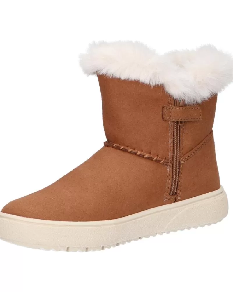 Girl GEOX Boots-Woman And Girl Boots J36Hud 000Au J Theleven C6627 Whisky