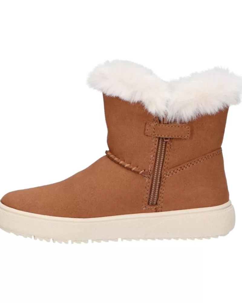 Girl GEOX Boots-Woman And Girl Boots J36Hud 000Au J Theleven C6627 Whisky