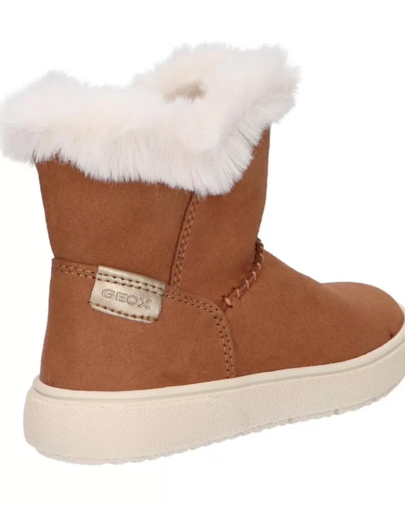 Girl GEOX Boots-Woman And Girl Boots J36Hud 000Au J Theleven C6627 Whisky