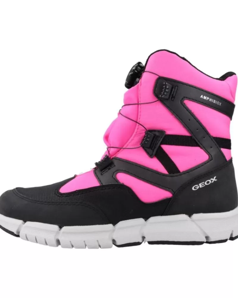 Girl GEOX Boots-Woman And Girl Boots J Flexyper Girl B Ab Rosa