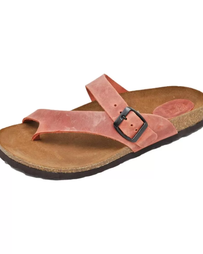 Girl INTERBIOS Flip Flops-Woman And Girl Flip Flops Inter-Bios 7119 Sandalia Piel Bio Dedo Mujer Teja