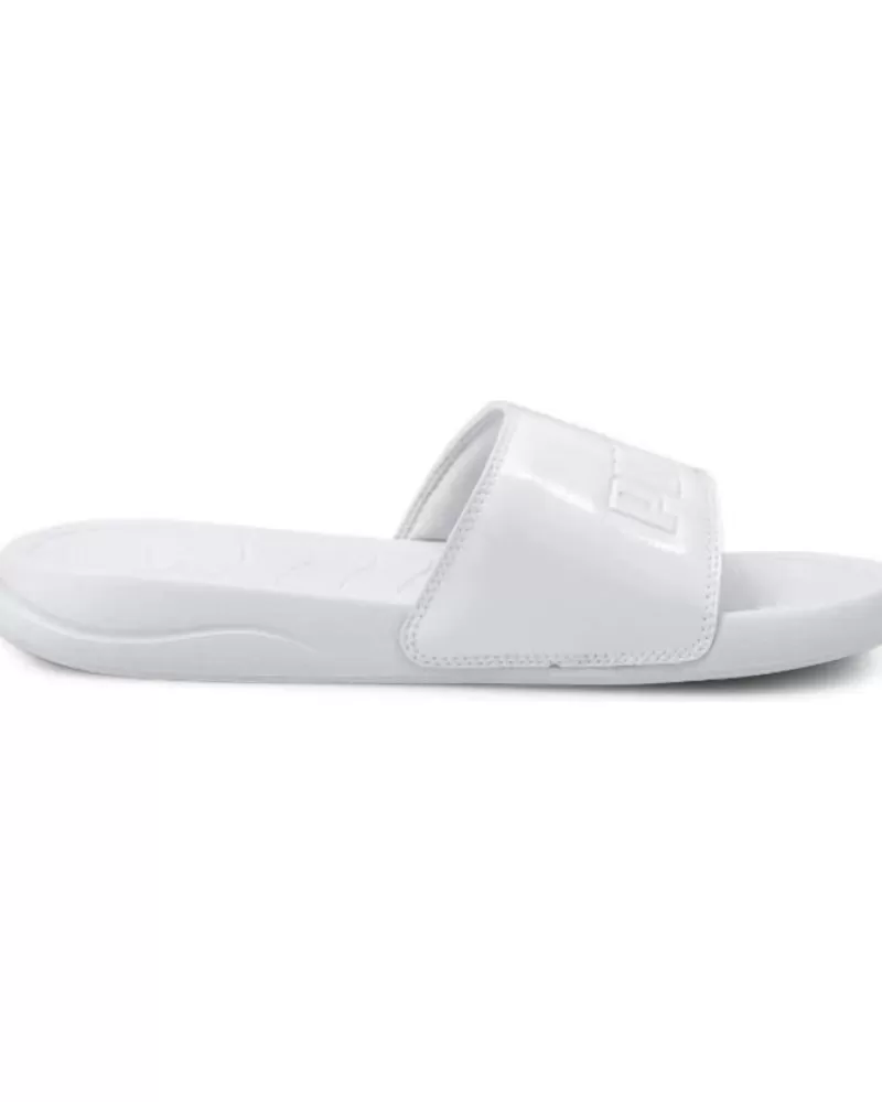 Girl PUMA Flip Flops-Woman And Girl Flip Flops Popcat 20 Wns 374471-04 White Blanco