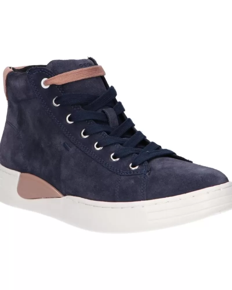 Girl GEOX Mid Boots-Woman And Girl D2624C 00022 D Lauressa C4N8J Dk Jeans-Dk Rose