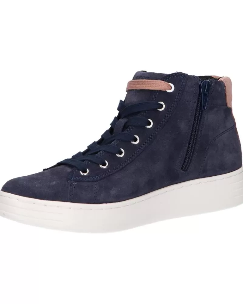 Girl GEOX Mid Boots-Woman And Girl D2624C 00022 D Lauressa C4N8J Dk Jeans-Dk Rose