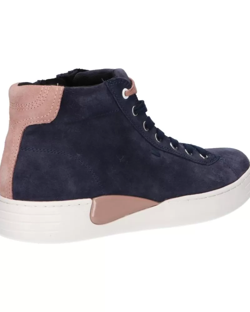 Girl GEOX Mid Boots-Woman And Girl D2624C 00022 D Lauressa C4N8J Dk Jeans-Dk Rose