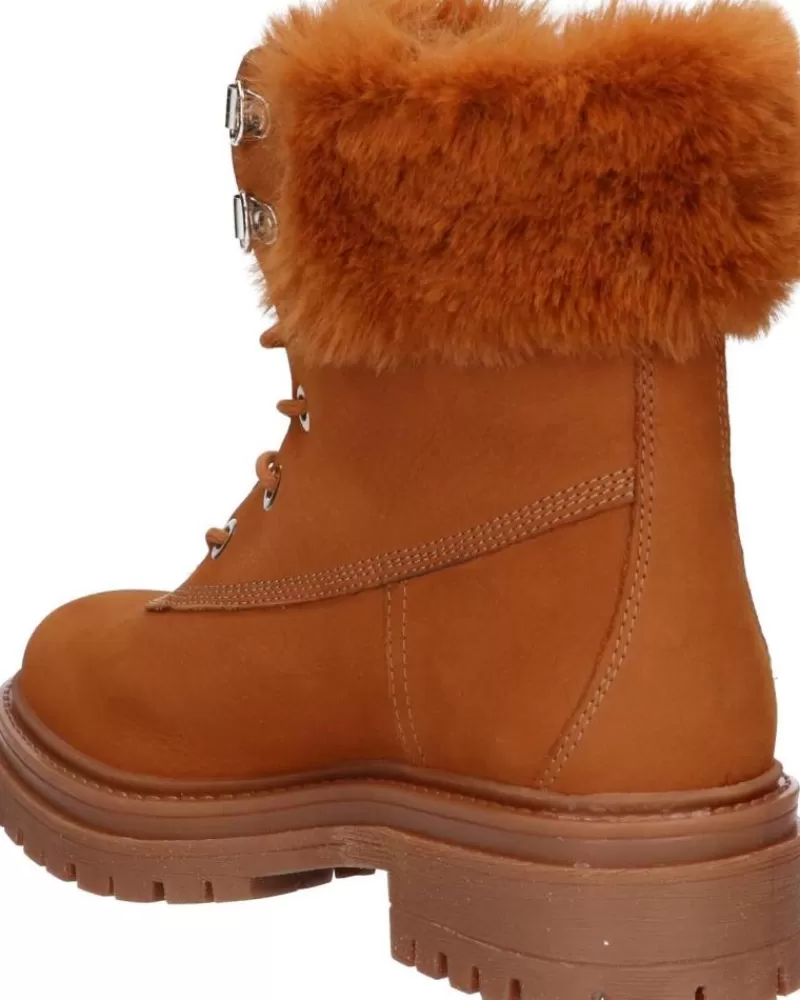 Girl GEOX Mid Boots-Woman And Girl D26Hrt 09Abh D Iridea C6001 Cognac