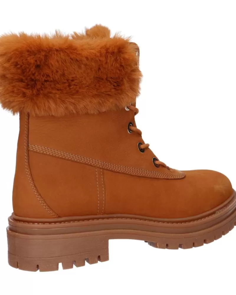 Girl GEOX Mid Boots-Woman And Girl D26Hrt 09Abh D Iridea C6001 Cognac