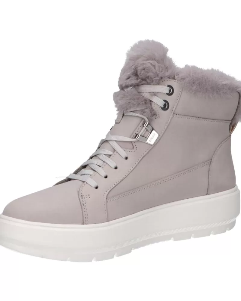 Girl GEOX Mid Boots-Woman And Girl D84Awd 00032 D Kaula C1414 Lt Grey