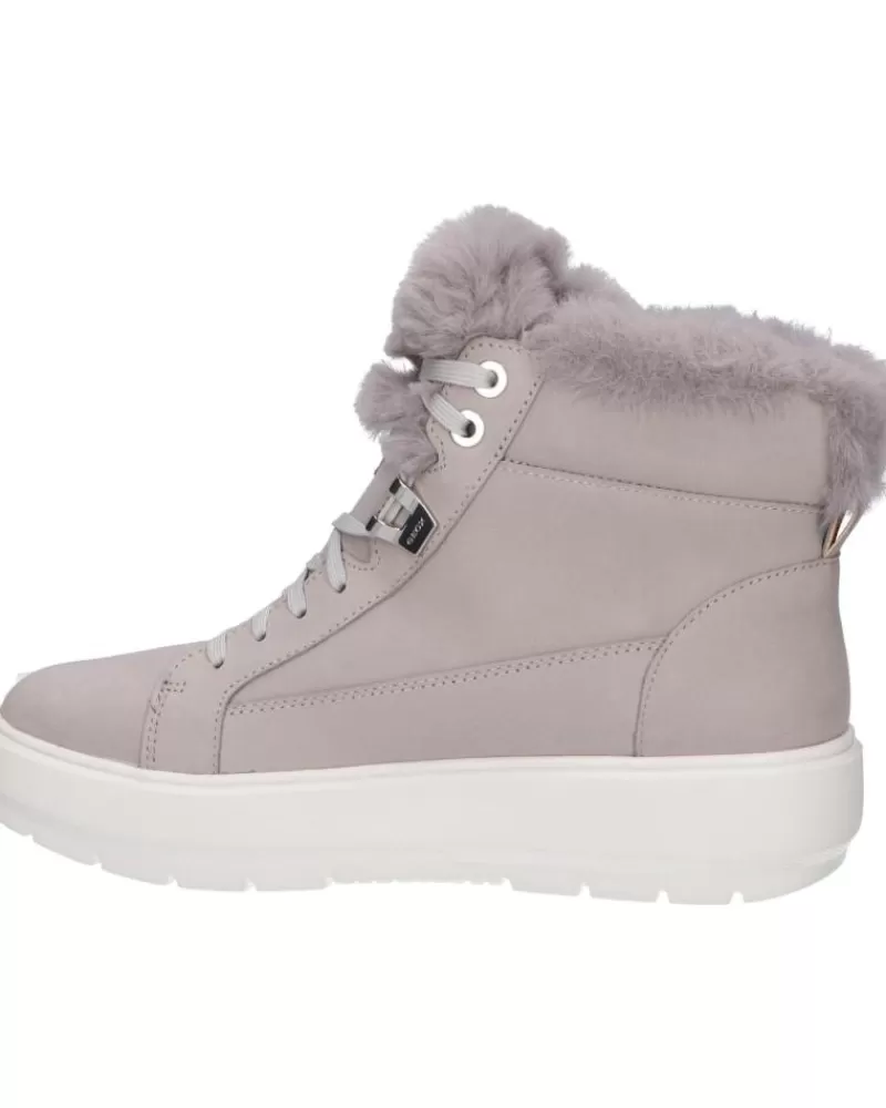 Girl GEOX Mid Boots-Woman And Girl D84Awd 00032 D Kaula C1414 Lt Grey