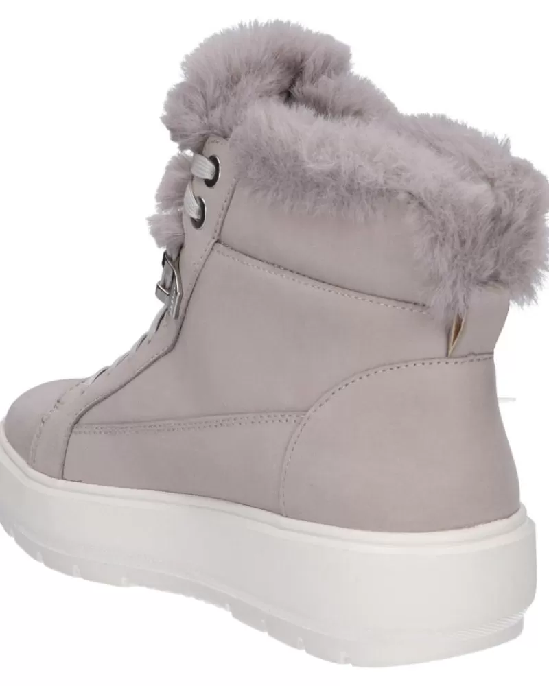 Girl GEOX Mid Boots-Woman And Girl D84Awd 00032 D Kaula C1414 Lt Grey