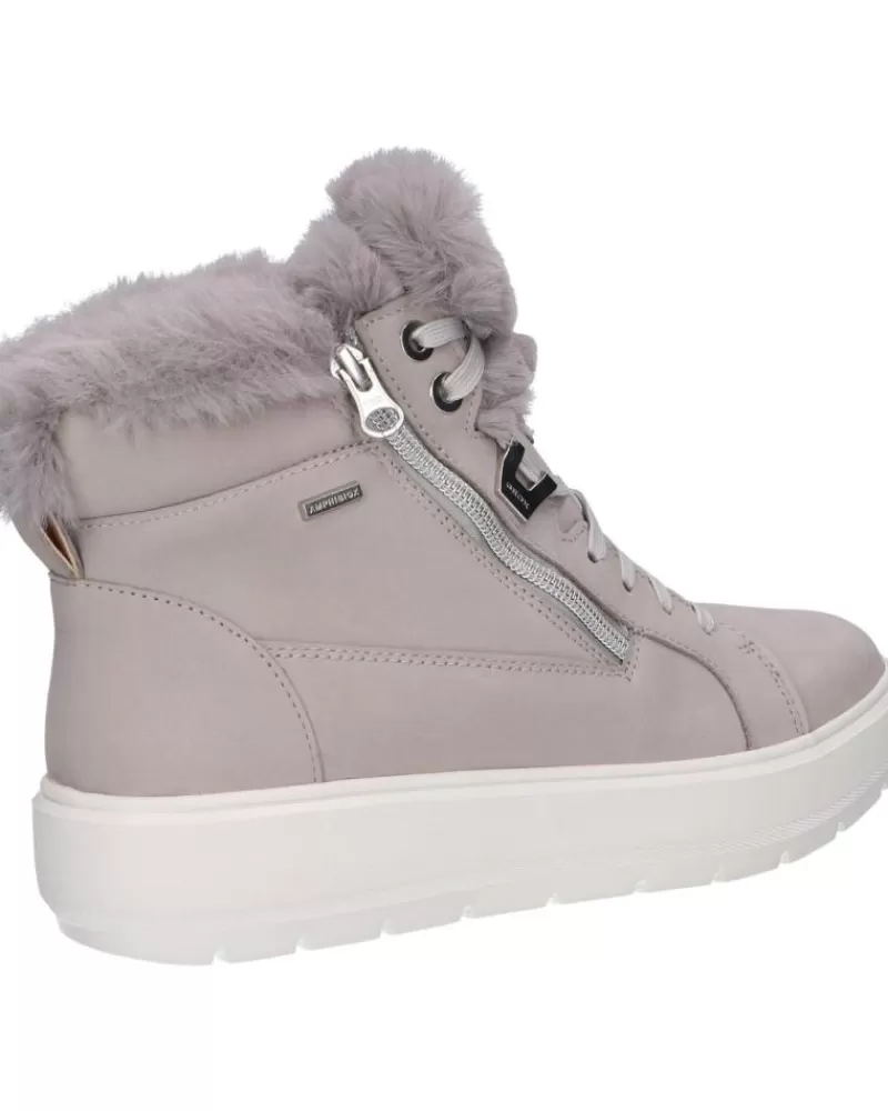 Girl GEOX Mid Boots-Woman And Girl D84Awd 00032 D Kaula C1414 Lt Grey