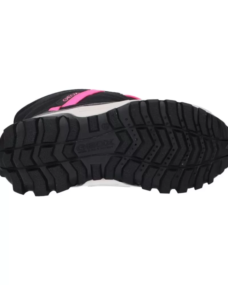 Woman GEOX Woman And Girl J26Fta 0Fu50 J Himalaya Girl B Ab C0922 Black-Fuchsia